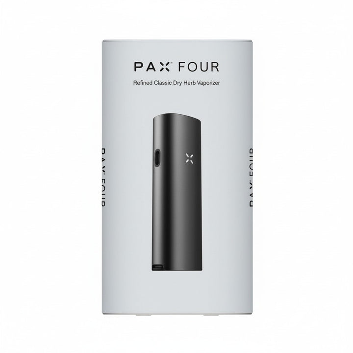 PAX FOUR Onyx — empaque oficial con vaporizador de hierbas secas
