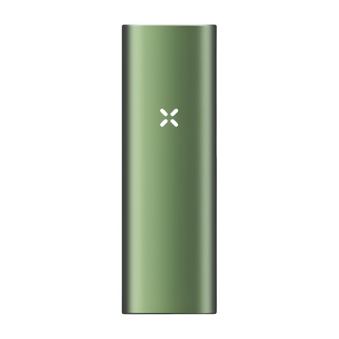 Vaporizador PAX Mini color Greenstone vista frontal con pétalos LED Colombia