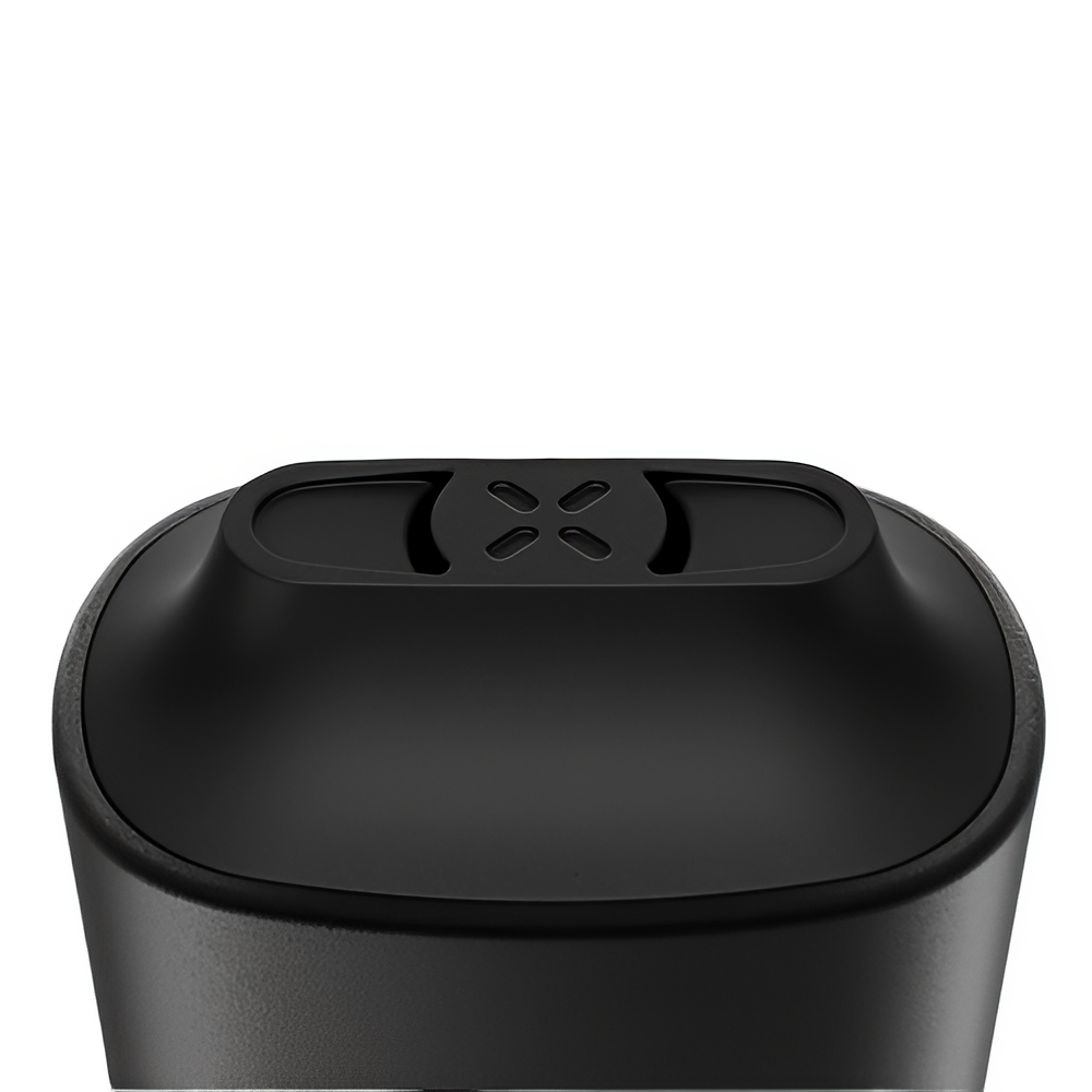 Boquilla y tapa superior del vaporizador PAX Mini Onyx de cerca