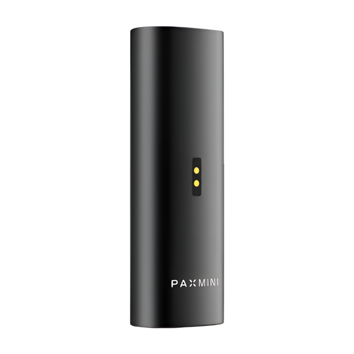 Vaporizador PAX Mini Onyx vista trasera con pines de carga dorados