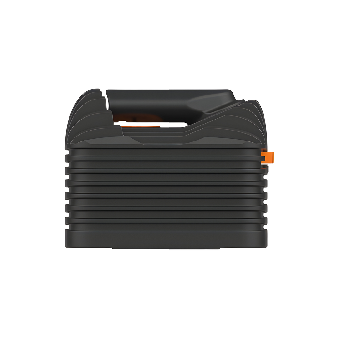 Cooling Unit VENTY Storz Bickel vista lateral trasera perfil cap lock naranja doble pared