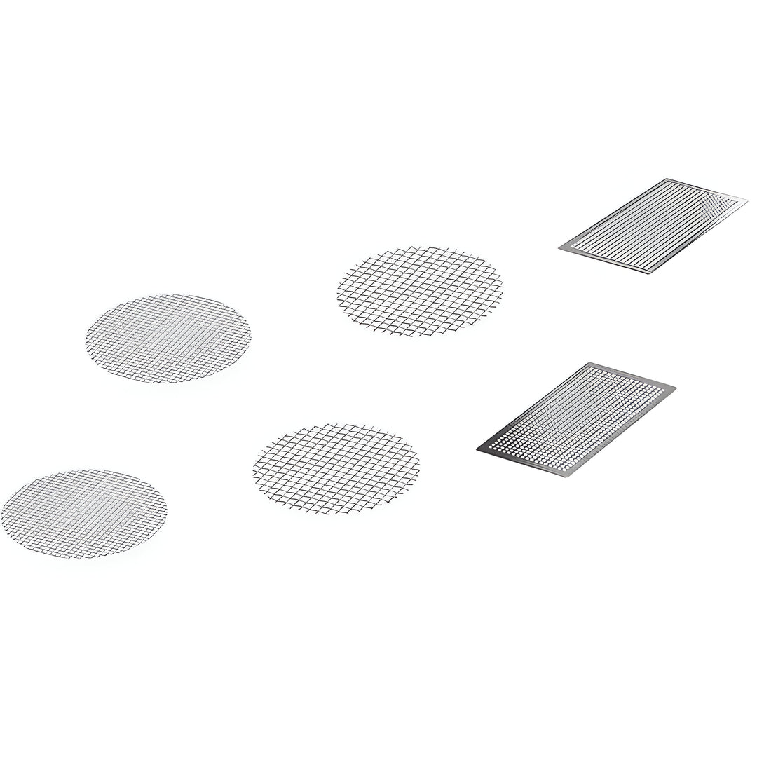 Screen Set VENTY Storz Bickel 6 mallas vista perspectiva circular rectangular acero inoxidable