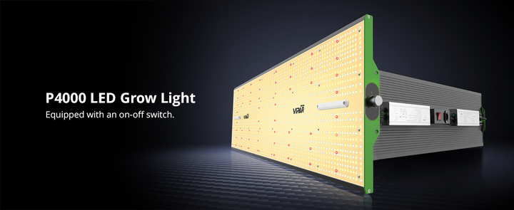 ViparSpectra P4000 panel LED grande de cultivo indoor en ángulo
