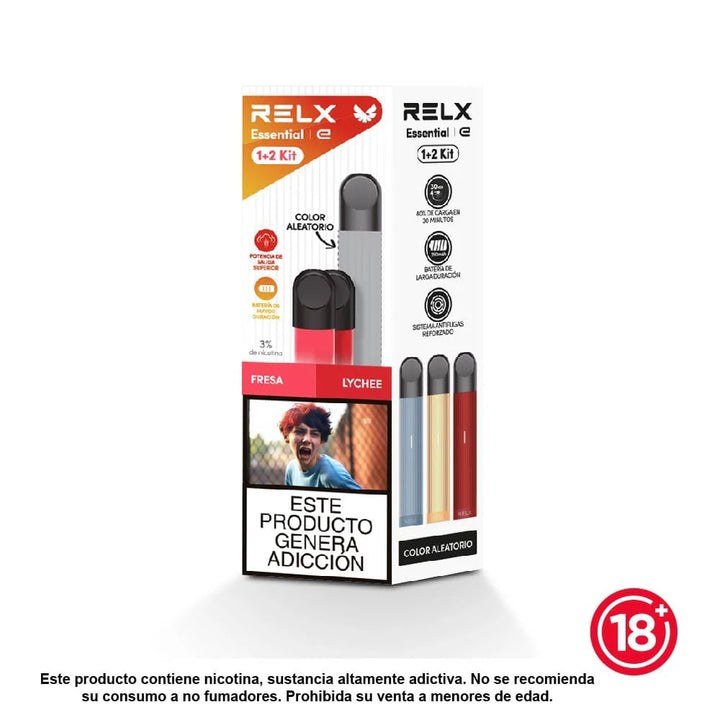 RELX Essential 1+2 Kit · Sistema Recargable
