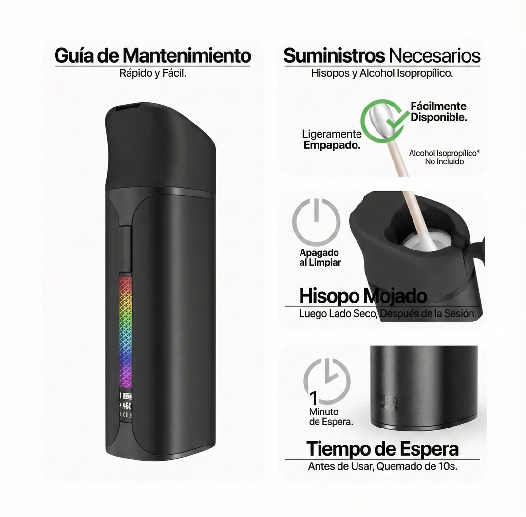 Boquilla angular con protección anti-salpicaduras del Yocan Black Pocket