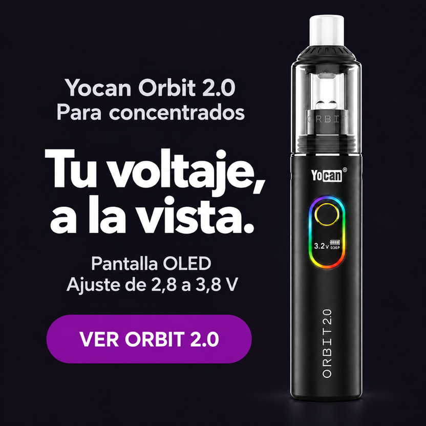 Yocan Orbit 2.0 con pantalla OLED: tu voltaje, a la vista, ajuste de 2,8 a 3,8 V