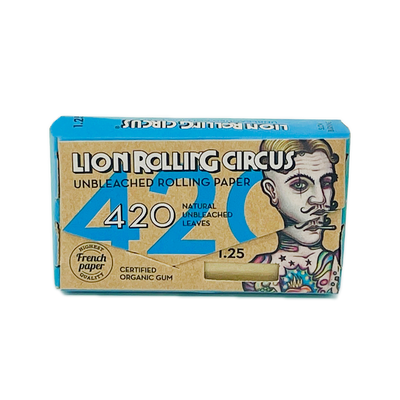Papel de enrolar Lion Rolling Circus Papel sin blanquear 420 - Edgar allan  - 1 1/4 - Bloommart Colombia