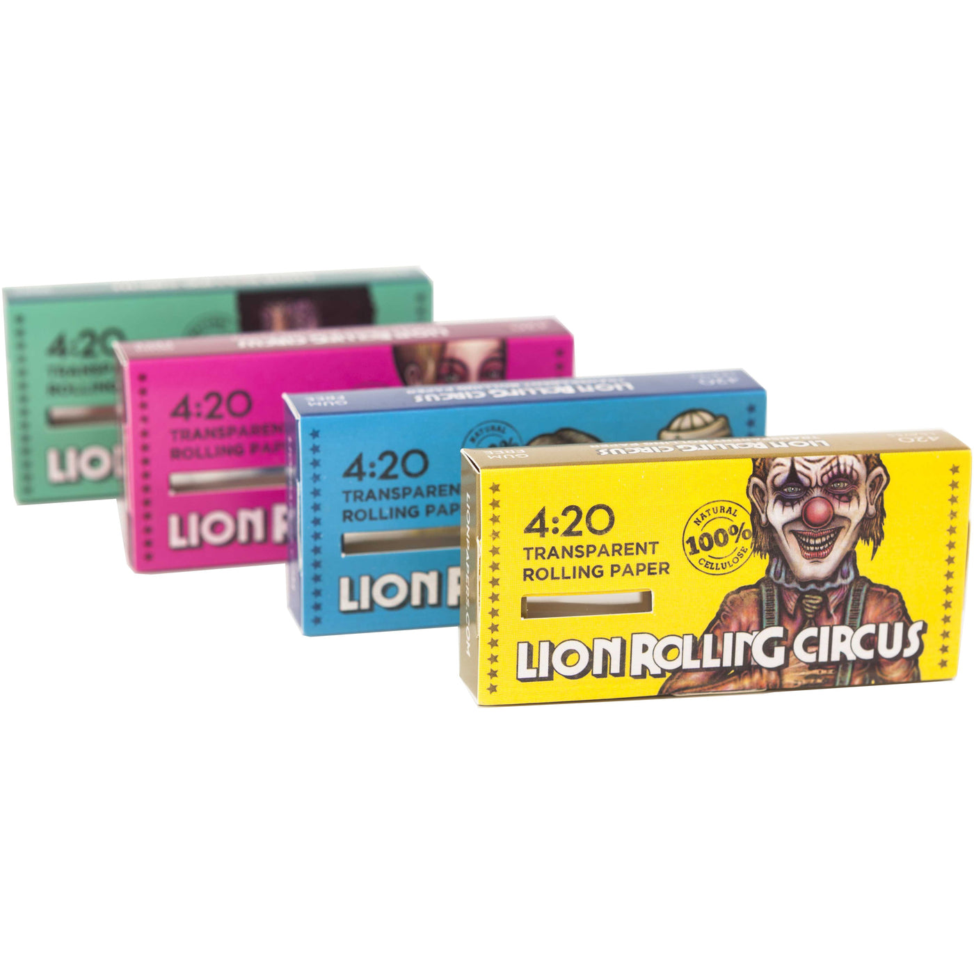 Lion Rolling Circus (Transparent Cellulose 420) - 1 1/4 - Bloommart Colombia