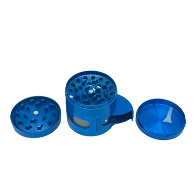 Grinder cóncavo de aluminio con dispensador de 4 piezas - Bloommart Colombia