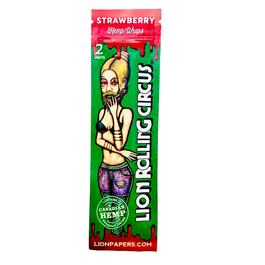 Hemp Wrap Strawberry - Lion Rolling Circus - Bloommart Colombia
