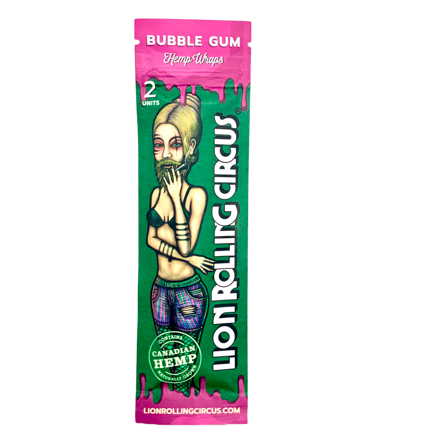 Hemp Wrap Bubble Gum - Lion Rolling Circus - Bloommart Colombia