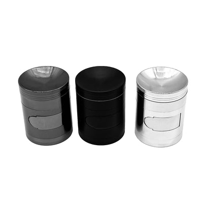 Grinder cóncavo de aluminio con dispensador de 4 piezas - Bloommart Colombia