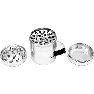 Grinder cóncavo de aluminio con dispensador de 4 piezas - Bloommart Colombia