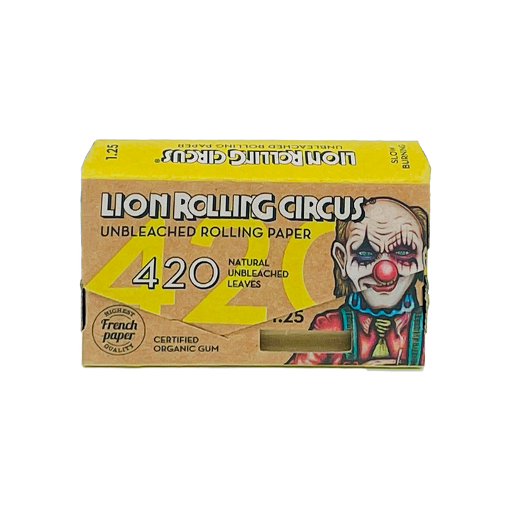 Papel de enrolar Lion Rolling Circus Papel sin blanquear 420 - Edgar allan  - 1 1/4 - Bloommart Colombia