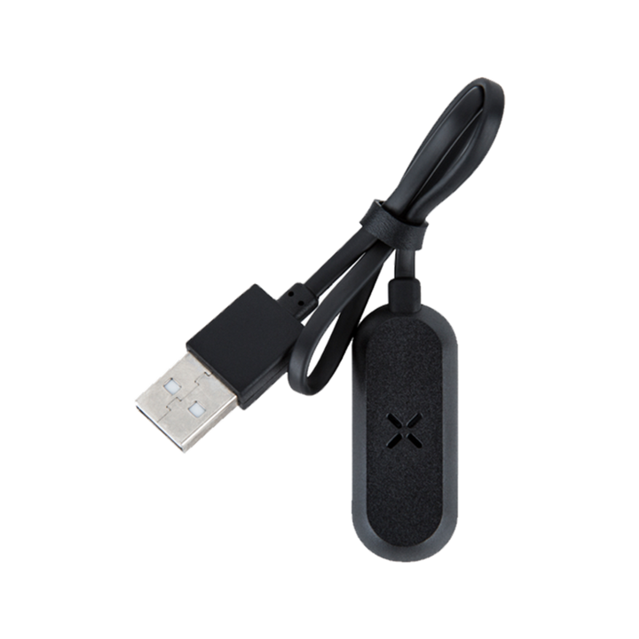Cargador PAX magnetico con conector USB-A rectangular e iman con el logo X