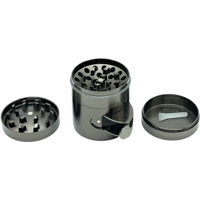 Grinder cóncavo de aluminio con dispensador de 4 piezas - Bloommart Colombia