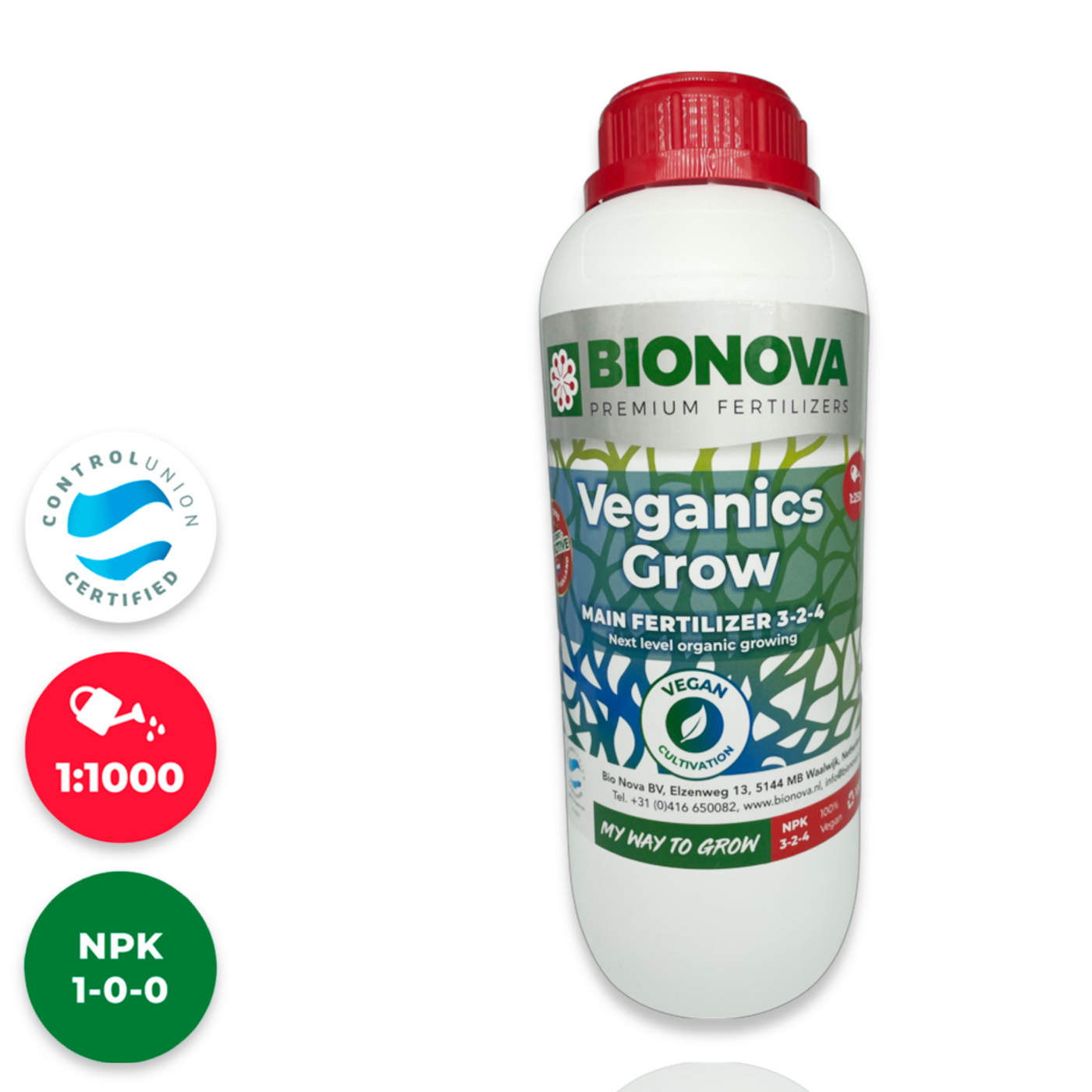 Bionova Veganics Grow - Fertilizante 100% orgánico