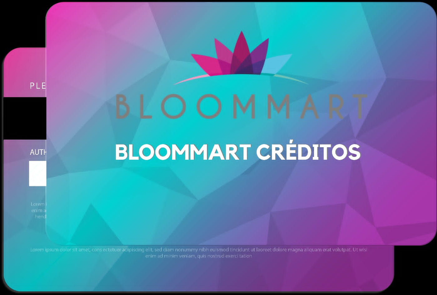 Tarjeta de regalos con Bloommart Créditos