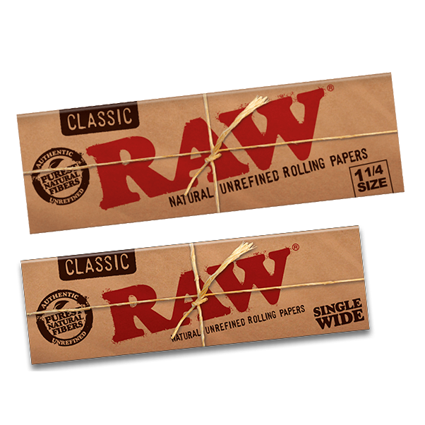  RAW Classic Natural - Papel de liar sin refinar de 3.110 in,  paquete de 1 1/2 (1 paquete) : Salud y Hogar