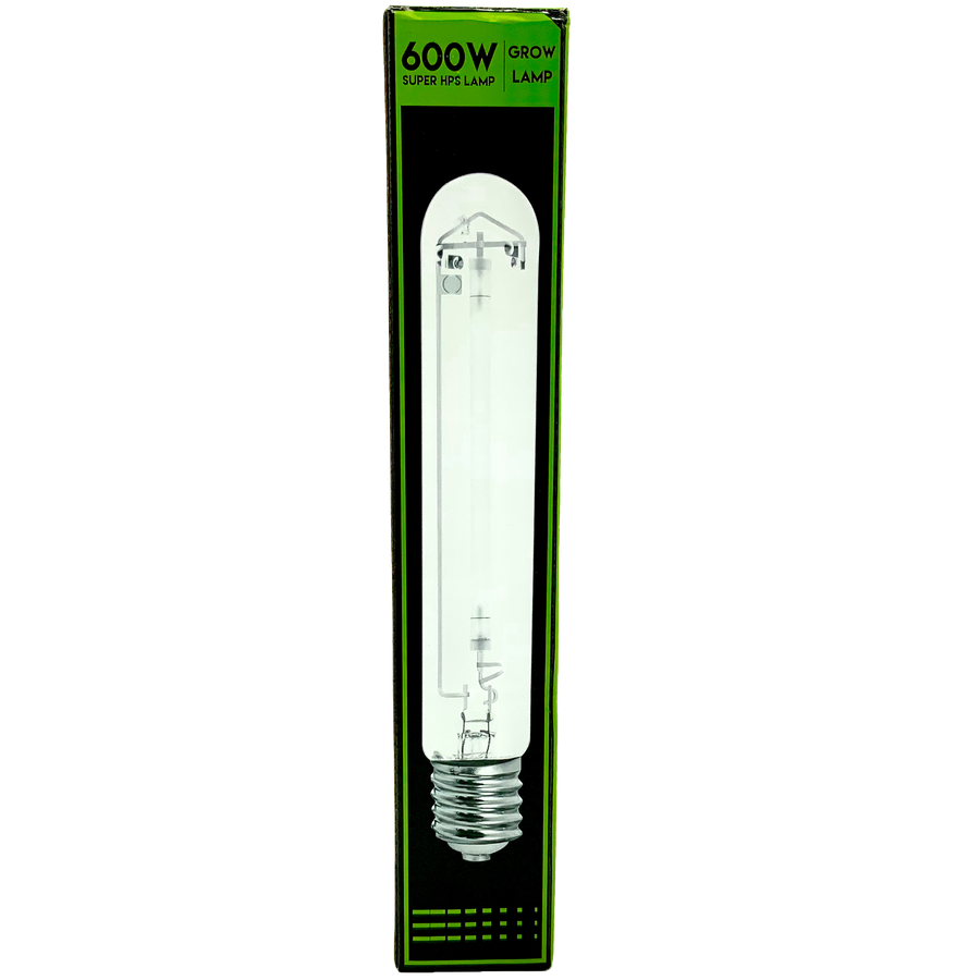 Caja de la bombilla super HPS de 600W Grow Lamp con el bombillo tubular visible a través del troquel