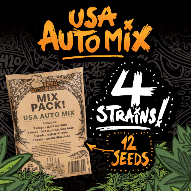 USA Auto Mix Pack x 12 semillas - Seedstockers